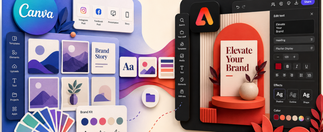 Canva vs Adobe Express 2026: Which Design Tool Fits Your Brand?