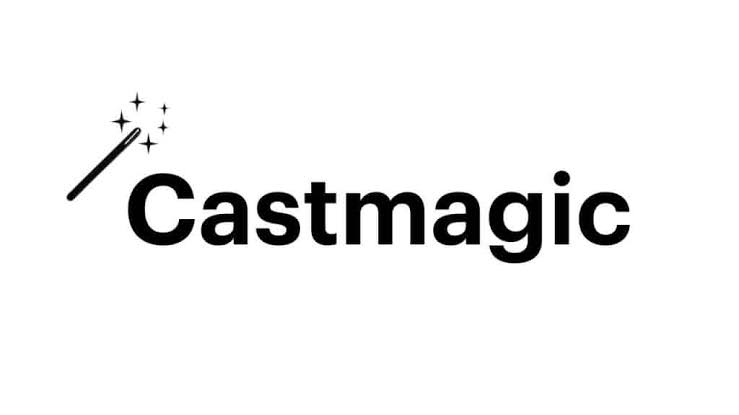 Castmagic workspace turning a podcast recording into written content