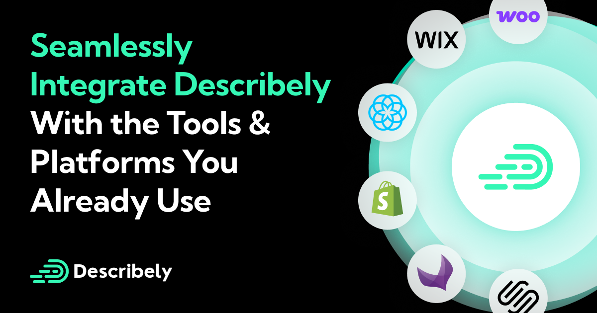 Describely ecommerce product catalog dashboard