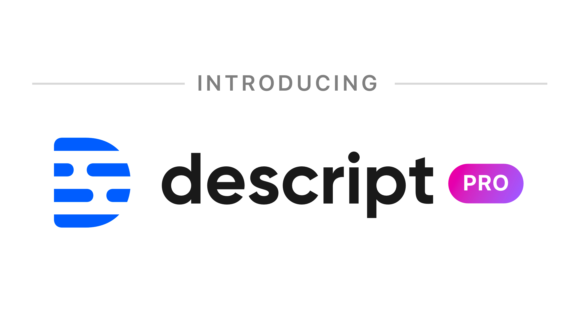 Descript transcript-based audio and video editing workspace