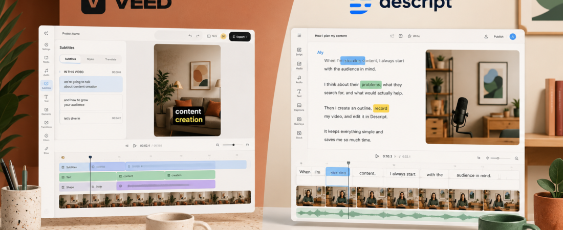 VEED vs Descript 2026: Which Editor Is Better for Creators?