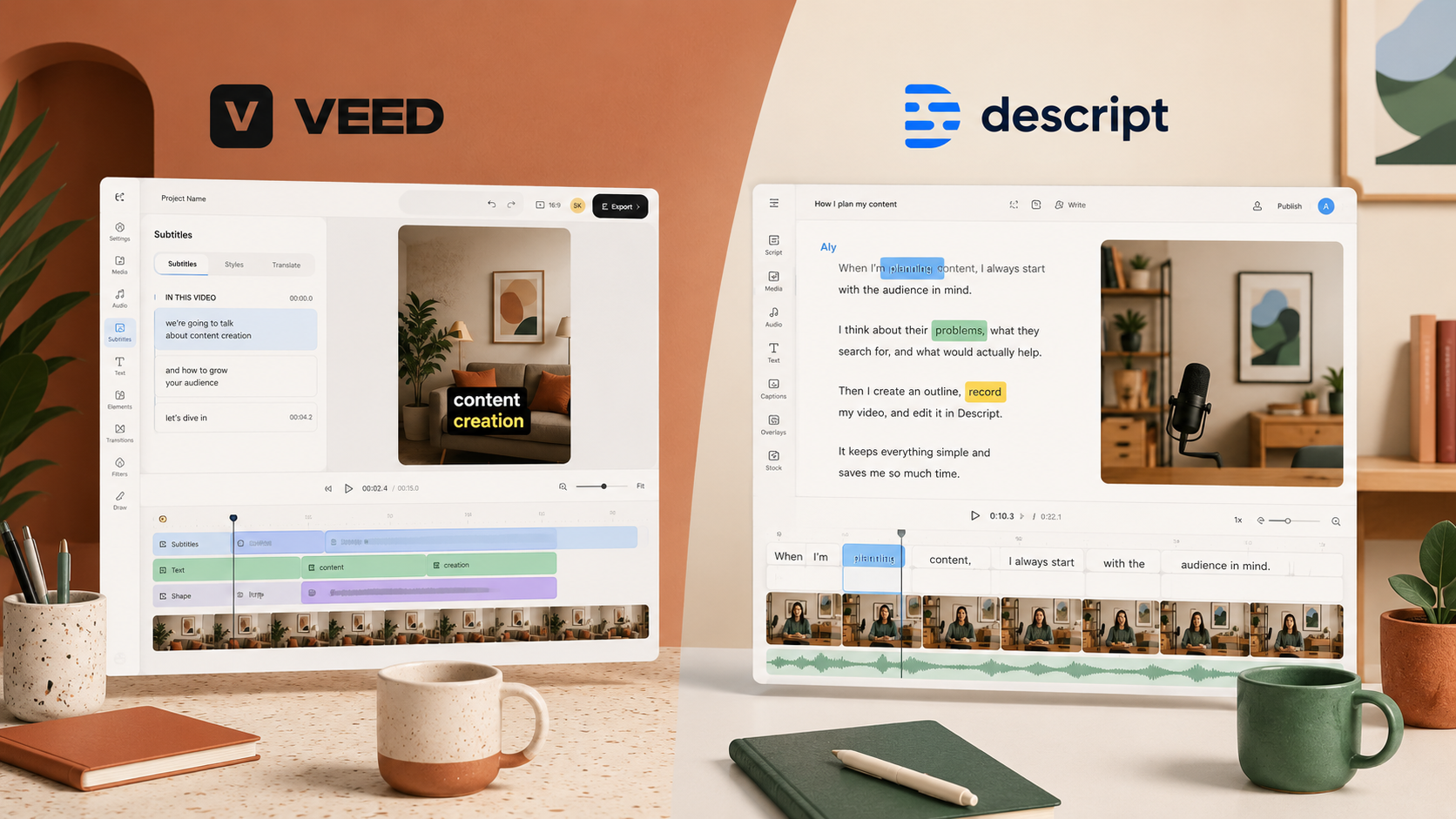 VEED vs Descript 2026: Which Editor Is Better for Creators?