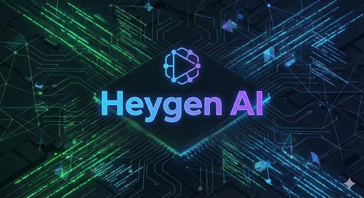 HeyGen avatar video editor with presenter and scene controls