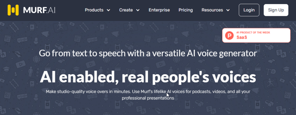 Murf AI voice library and voice selection controls
