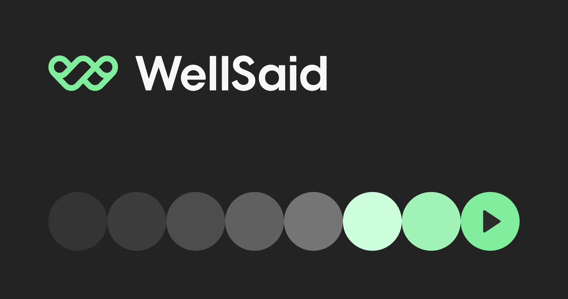 WellSaid voice selection and script editor